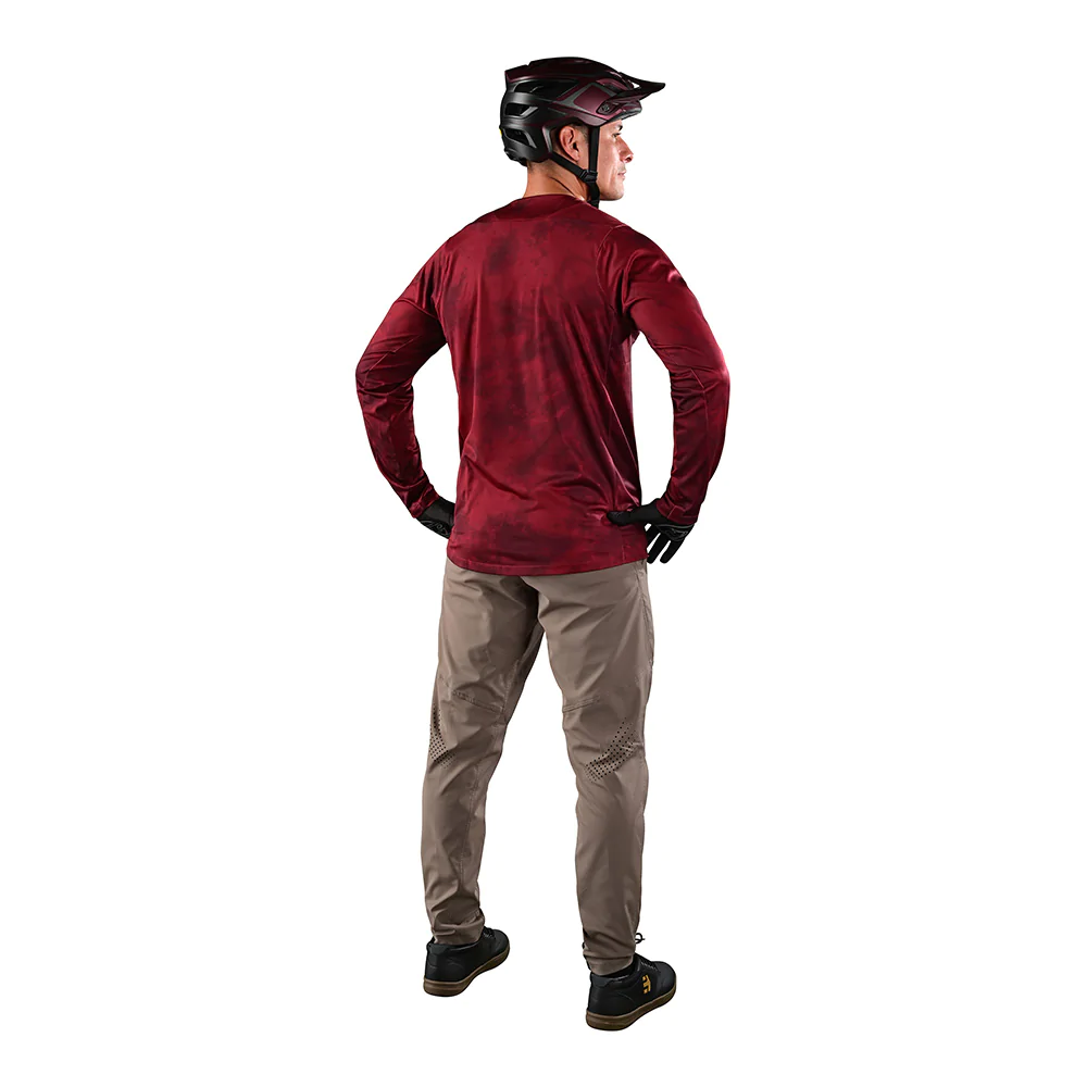 Джерси TLD SKYLINE LS CHILL JERSEY [TIE DYE WINE] M, фото 4