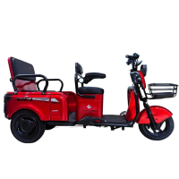 Трицикл Corso «SIG L» SL-033075, двигун 1200W, акумулятор 72V 24Ah літій-марганцево-залізо-фосфатний, червоний, колеса 10"