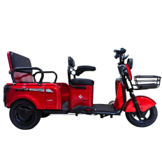 Трицикл Corso «SIG L» SL-033075, двигун 1200W, акумулятор 72V 24Ah літій-марганцево-залізо-фосфатний, червоний, колеса 10"