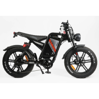 Електрофетбайк 20 ST Corso «KOMODO MAX» KM-73100 сталь, двигун 1200W, акумулятор 60V 21Ah літієвий, (к-т SHIMANO) чорно-помаранчевий, литі колеса