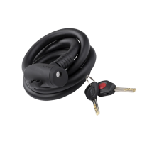 Замок трос под ключ KLS Hardcoil 15х1200мм black
