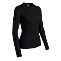 Термофутболка з довгим рукавом ICEBREAKER 200 Oasis LS Crewe WMN BLACK XS