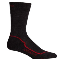 Шкарпетки Hike+ Light Crew Mens Jet HTHR/Red/Black S