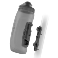 Фляга с коннектором и базой FIDLOCK TWIST bottle 590мл., прозрачный/черный