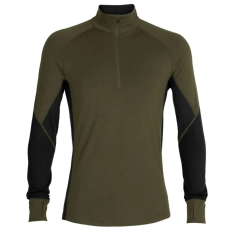 Термофутболка з довгим рукавом ICEBREAKER 260 Zone LS Half Zip MEN LODEN/BLACK XL