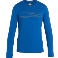 Термофутболка з довгим рукавом ICEBREAKER 200 Oasis LS Crewe Ski MEN LAZURITE M
