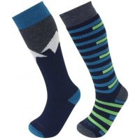 Шкарпетки S2KNN MERINO KIDS SKI 2PACK 2054 BLUE/GREEN L_