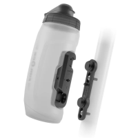 Фляга с коннектором и базой FIDLOCK TWIST bottle 590мл., прозрачный/белый