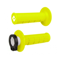 Мото грипсы ODI HALF-WAFFLE MX V2 Lock-On FLO-Yellow