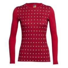 Футболка с длинным рукавом Oasis LS Crewe Align WMN oxblood/snow XS