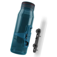 Фляга с коннектором и базой FIDLOCK TWIST bottle 700мл., прозрачный/синий
