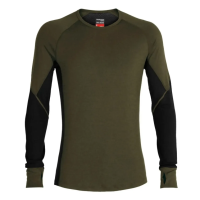 Термофутболка з довгим рукавом ICEBREAKER 260 Zone LS Crewe MEN LODEN/BLACK M