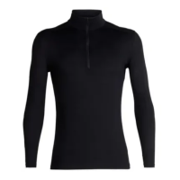 Термофутболка з довгим рукавом ICEBREAKER 200 Oasis LS Half Zip MEN BLACK M