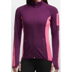 Кофта Atom LS Zip WMN maroon/shocking S