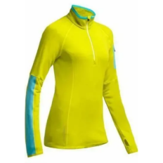 Кофта Atom LS Zip WMN chartreuse/glacier/white S