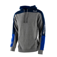 Худые TLD Holeshot Pullover Hoodie Heather [Gray/Blue] S