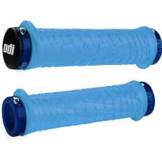Гріпси ODI Troy Lee Designs Signature MTB Lock-On Bonus Pack Aqua w/Blue Clamps, гол. з син. зам
