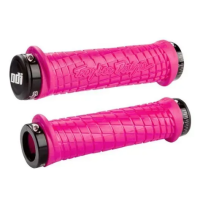 Гріпси ODI Troy Lee Designs Signature  MTB Lock-On Bonus Pack Pink w/ Black Clamps (рожеві з чорними замками)