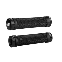 Грипсы ODI Ruffian MTB Lock-On Bonus Pack Black w/Black Clamps, черные с черными замками
