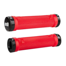Гріпси ODI Ruffian MTB Lock-On Bonus Pack Bright Red w/Black Clamps, червоні з чорними замками
