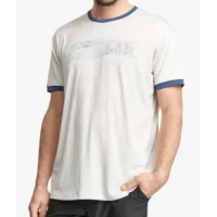 Футболка RACEFACE RF Beaver SS Tee-Oatmeal/Blue-Large