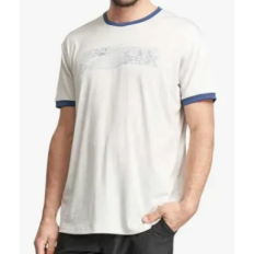 Футболка RACEFACE RF Beaver SS Tee-Oatmeal/Blue-Medium