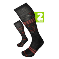 Шкарпетки LORPEN S2MMC SKI MID MEN 2 PACK ECO 2079 BLACK/ORANGE M (24)