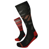 Шкарпетки LORPEN S2MME SKI MID MEN 2 PACK ECO 5893 BLACK/RED L