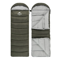 Спальник з капюшоном Naturehike U250 NH20MSD07, (6°C), правий, темно-зелений 