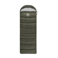 Спальник з капюшоном Naturehike U250 NH20MSD07, (6°C), лівий, темно-зелений