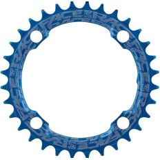 Зірка RaceFace CHAINRING,NARROW WIDE,104X30,BLU,10-12S