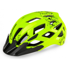 Шолом R2 Lumen junior колір флуоресцентно жовтий,чорний глянцевий розмір S: 52-56 см
