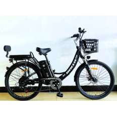 Електровелосипед Corso «ROCCO» 26" дюймів R-48051 ТЕМНО-ЗЕЛЕНИЙ, рама сталева, двигун 750W, акумулятор 48V20AH