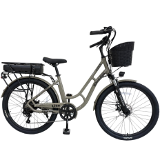 Велосипед з електромотором SPARK E-CITY LITE 17" 48V/500W/12,8Ah сірий