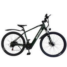 Велосипед з електромотором SPARK E-MTB GHOST 17" 48V/500W/12,8Ah темно-зелений