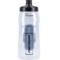 Фляга + Фляготримач MERIDA/FIDLOCK Transparent, Glossy Black 620 ccm Bottle with connector