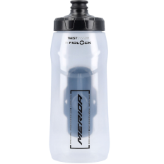 Фляга + Фляготримач MERIDA/FIDLOCK Transparent, Glossy Black 620 ccm Bottle with connector Фляга + Фляготримач MERIDA/FIDLOCK Transparent, Glossy Black 620 ccm Bottle with connector