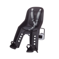 Дитяче крісло переднє POLISPORT Bubbly Mini Plus FF на підсідельну трубу, 26"-28", 9-15 кг, чорне