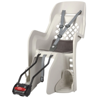 Дитяче крісло заднє POLISPORT Joy FF 29" на підсідельну трубу, 26"-29", 9-22 кг, кремове