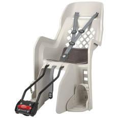 Дитяче крісло заднє POLISPORT Joy FF 29" на підсідельну трубу, 26"-29", 9-22 кг, кремове