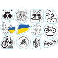 Спецгурт! Світловідбиваюча наліпка ONRIDE Crew UA (10шт)