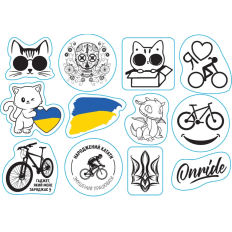 Спецгурт! Світловідбиваюча наліпка ONRIDE Crew UA (10шт)