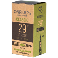 Спецгурт! Камера ONRIDE Classic 29"x1.9-2.35" (622x50-60) FV 48 RVC - розбірний ніпель (25шт)
