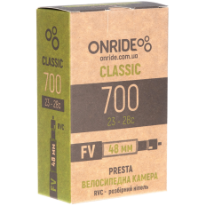Камера ONRIDE Classic 700x23-28c FV 48 мм RVC - розбірний ніпель