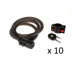 Спецгурт! Замок ONRIDE Widest спіральний, під ключ, з кріпленням 15x1500 мм (10шт)