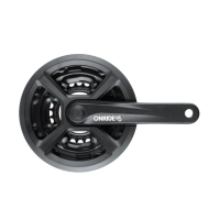 Комплект шатунів ONRIDE Trio 820P, під квадрат, 170мм, 42-34-24T, на 8-6 швидкостей, чорні (конверт)