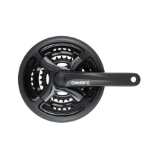 Комплект шатунів ONRIDE Trio 840P, під квадрат, 175 мм, 48-38-28Т, на 8/7/6 шв., чорний (конверт)