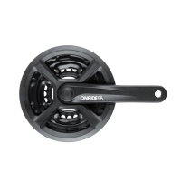 Комплект шатунів ONRIDE Trio 820P, під квадрат, 175мм, 42-34-24T, на 8-6 швидкостей, чорні (конверт)