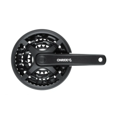 Комплект шатунів ONRIDE Trio 830P, квадрат, 175 мм, 42-32-22Т, 6/7/8 шв., чорний (конверт)