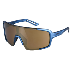 Окуляри R2 IMPULSE blue-grey (metallic, matt), лінза brown (gold chrome) PC, кат. 3